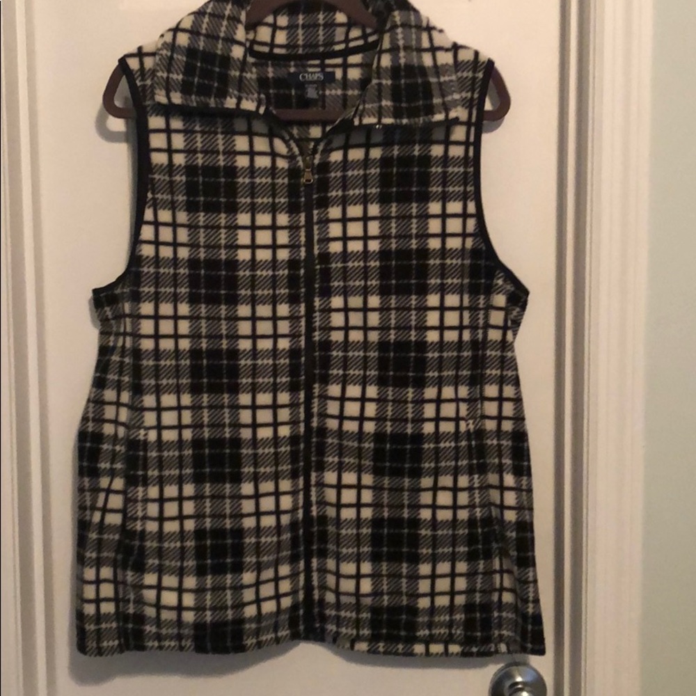Chaps black/white vest